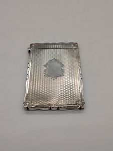 19th century silver card case