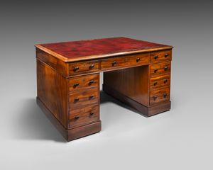 Victorian mahogany partners desk