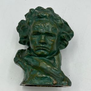 20th century bronze bust of Beethoven
