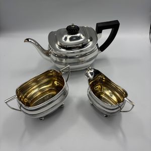 20th century silver tea set