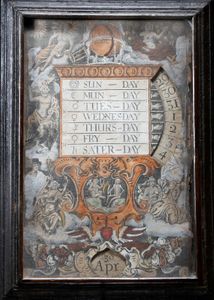 John Seller 17th century Perpetual Calendar 