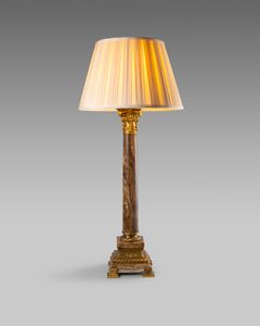 19th century Alabastro Fiorito table lamp
