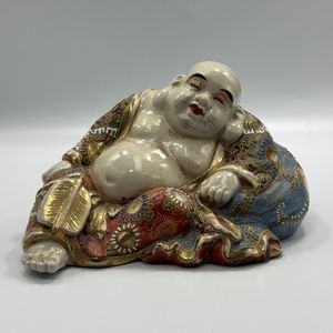 Japanese Satsuma sleeping Buddha