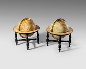 19th century pair of table globes by J.W Cary