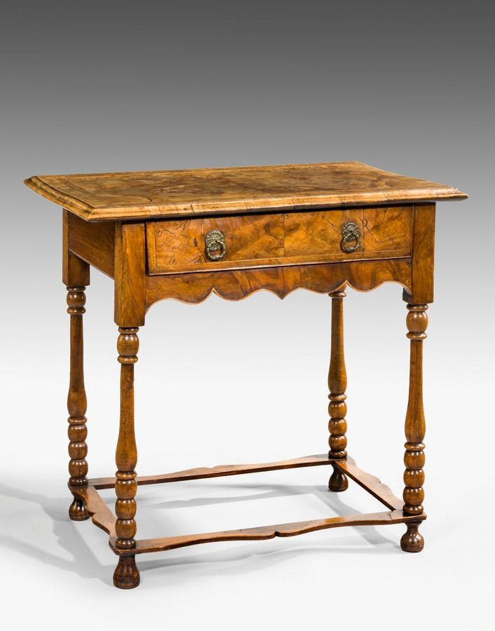 18th century walnut side table