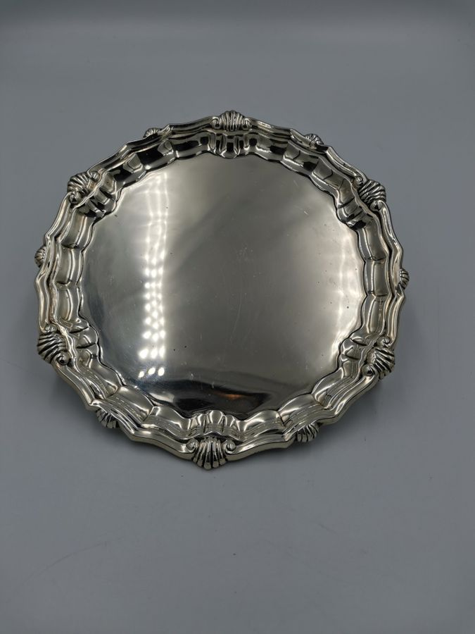 19th century Silver Salver. James Parkes of London