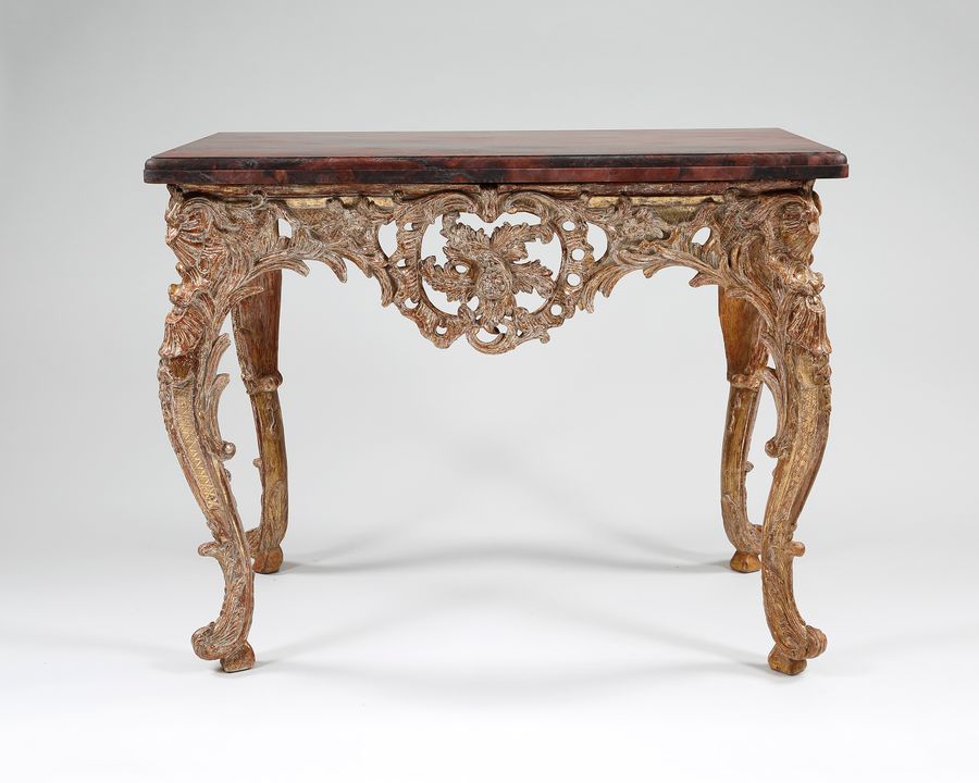 18th century French giltwood console table