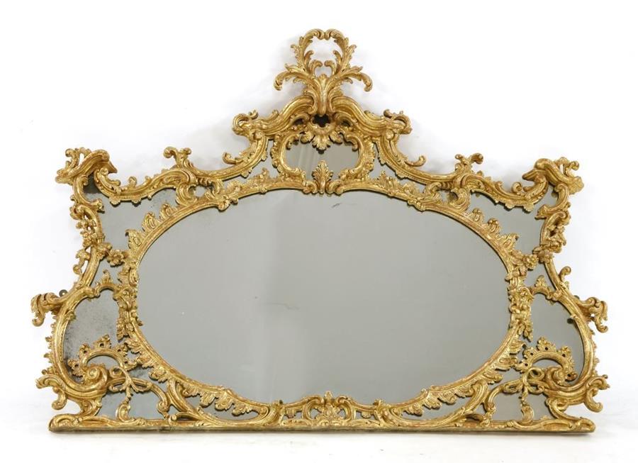 18th century overmantle mirror