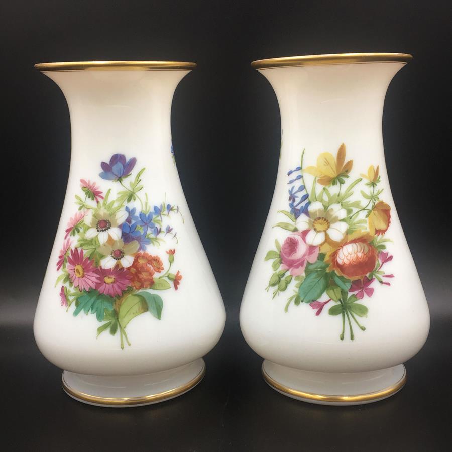 Victorian Opaline Glass Vases