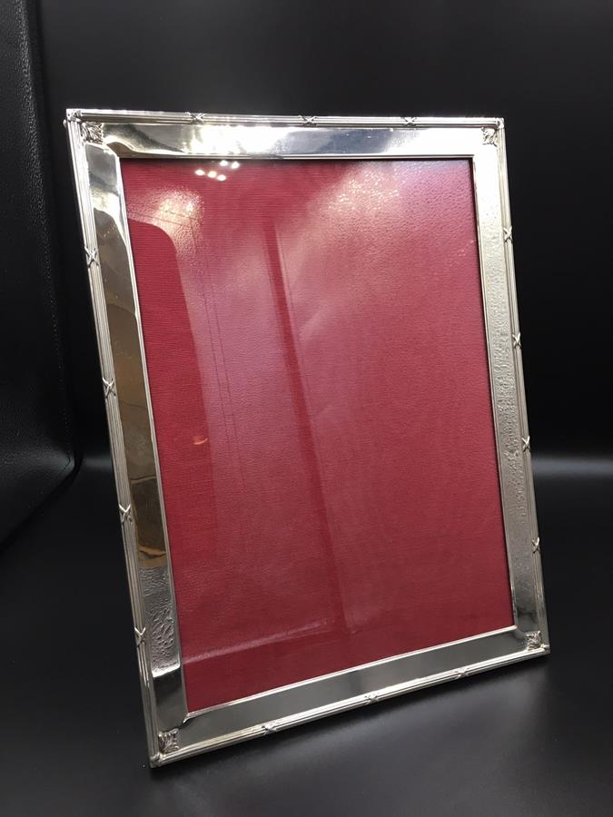 Large silver photograph frame