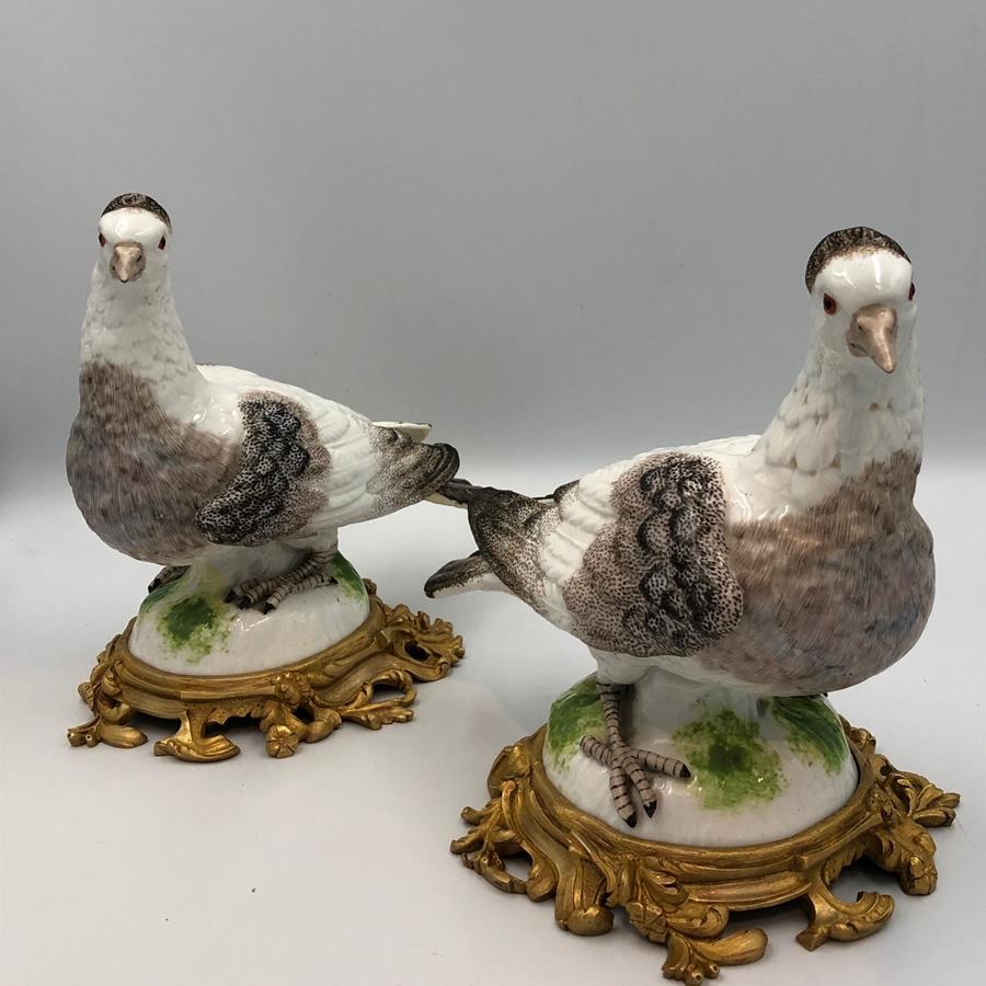 19th century porcelain birds