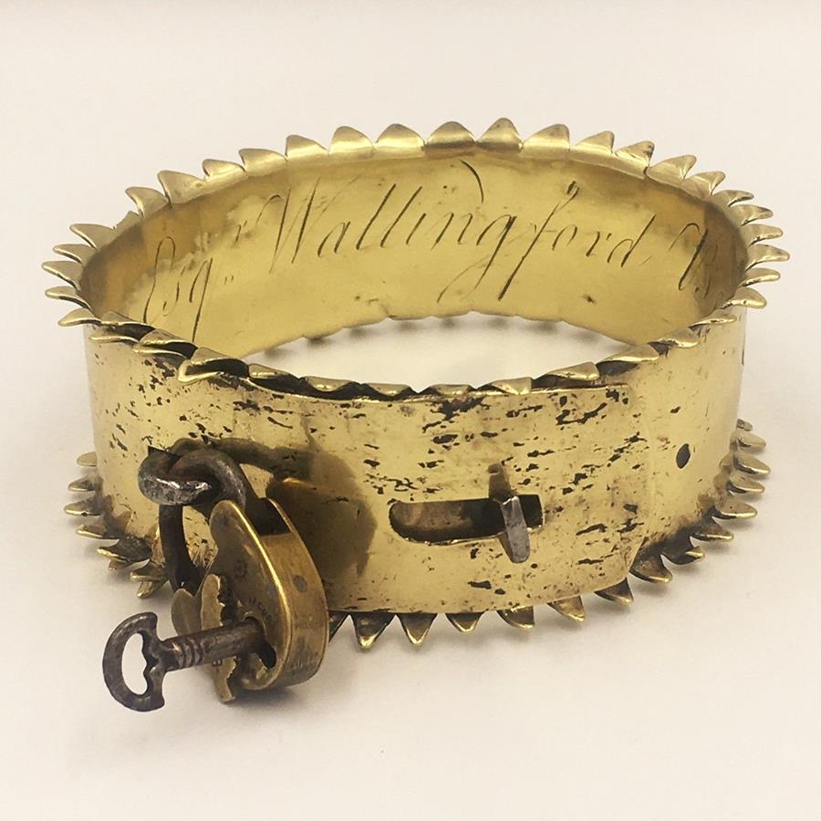 19th Century Brass Dog Collar
