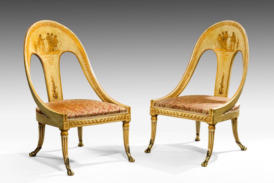 19th century Regency period chairs