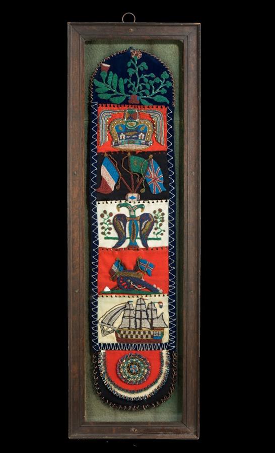 19th Century Beadwork Panel 