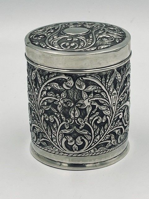 19th century Asian Indian silver container