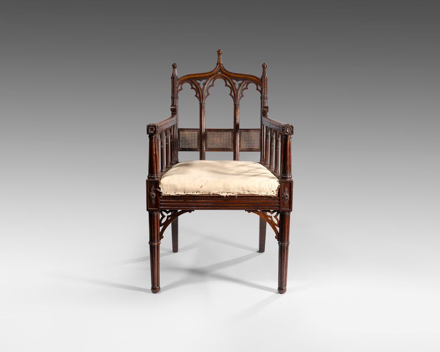 19th century Gothic arm chair