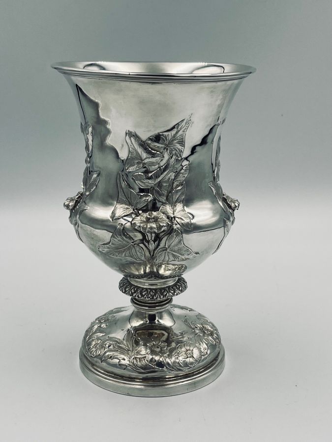 19th century silver goblet 