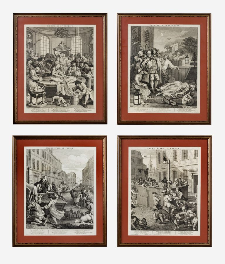 Hogarth prints - The Four Stages of Cruelty