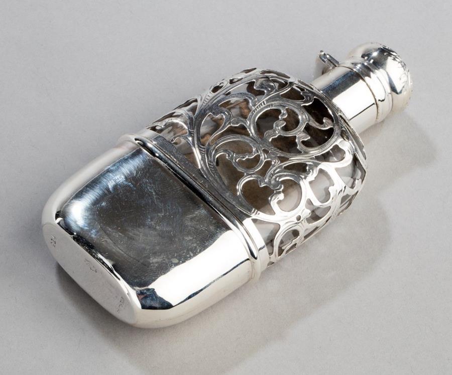 Sterling Silver Overlay Flask