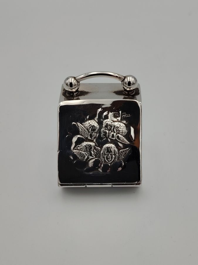 Edwardian novelty silver coal scuttle 