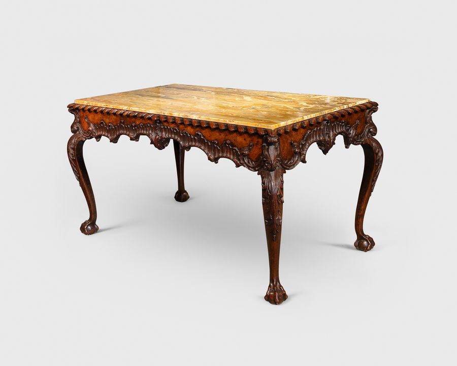18th century Large marble top table