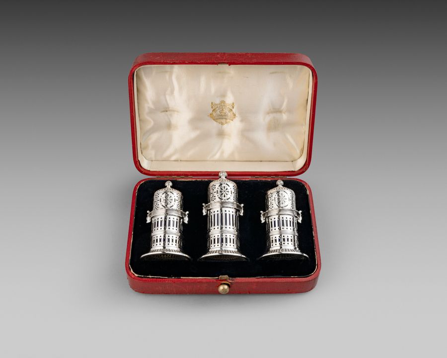 20th century boxed condiments set