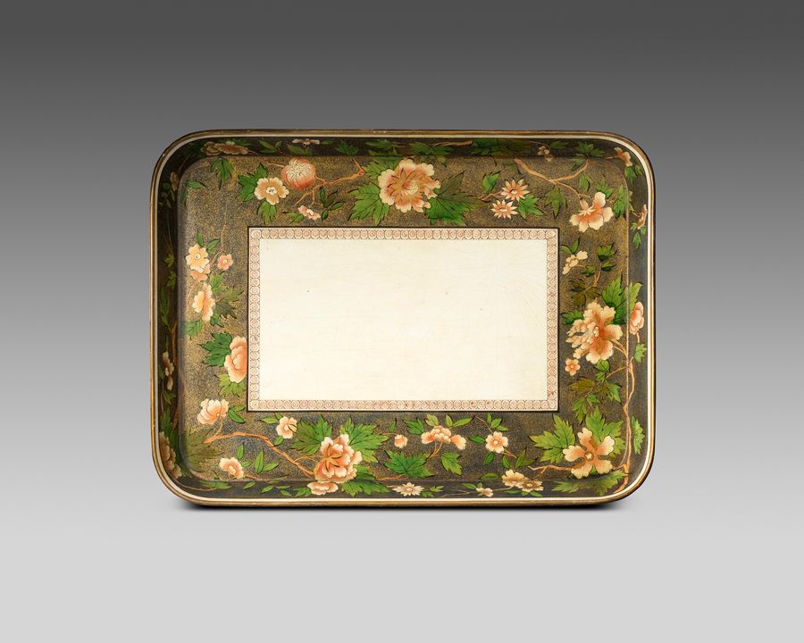 19th century papier mache tray