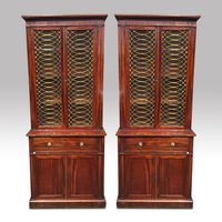 Pair of early 19th century mahogany bookcases