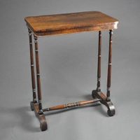 Early 19th century rosewood end support occasional table