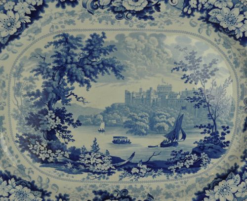 Large 19th century Staffordshire Meat Platter