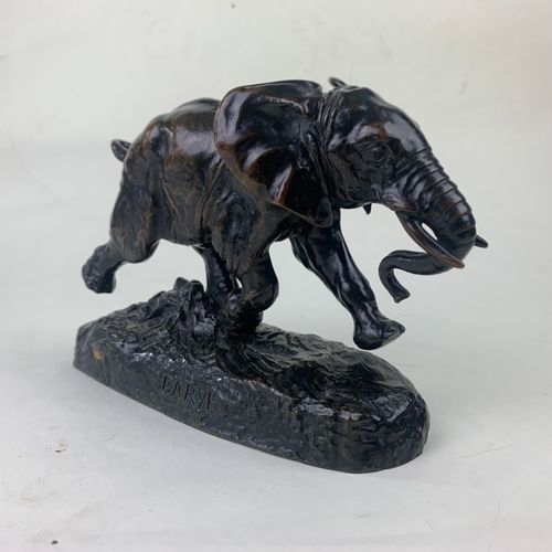 French bronze figure 'Elephant du Senegal' by Louis Barye
