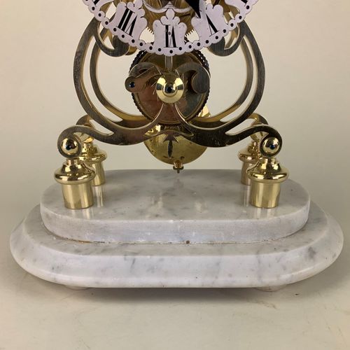 Art Nouveau chiming Skeleton Clock