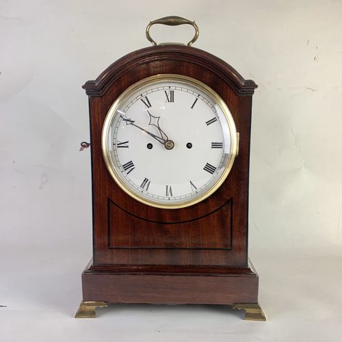 Georgian mahogany bracket clock 