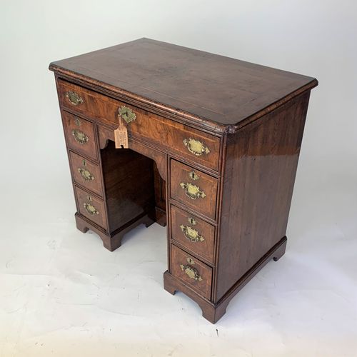 George II Walnut kneehole Desk 