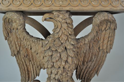 Carved Eagle Console Table