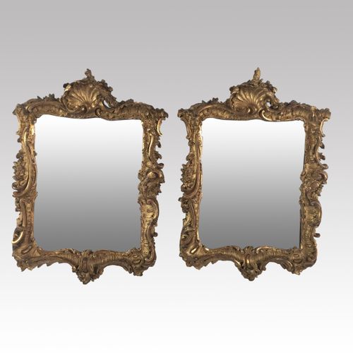 Pair of small Giltwood Mirrors