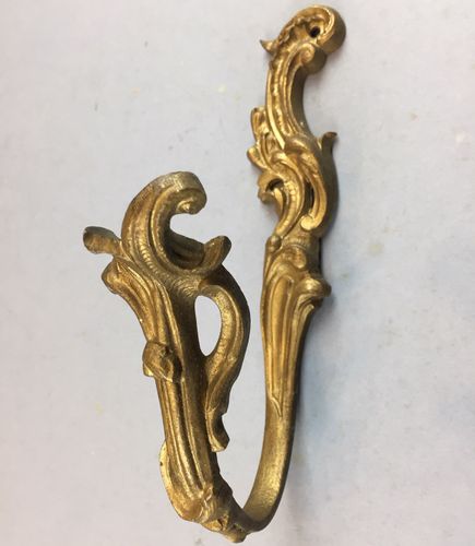 Pair of Antique gilded brass Curtain tie-backs