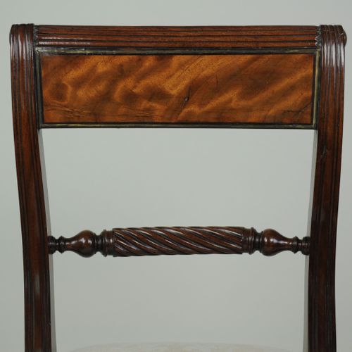 Set of six 6 (4+2) early 19th century Rope-back Dining Chairs 