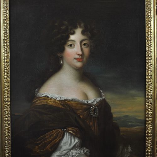 Oil on canvas portrait of Hortense Mancini