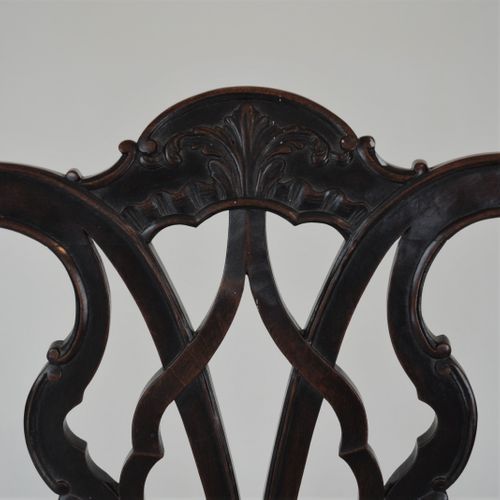 Pair of Chippendale inspired Mahogany side Chairs