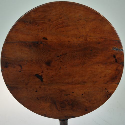 Yew wood tripod table
