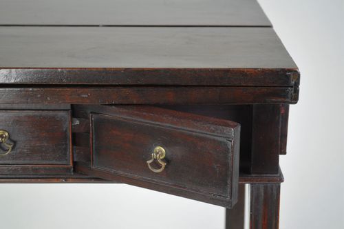 Fine 18th century mahogany folding Patience Table