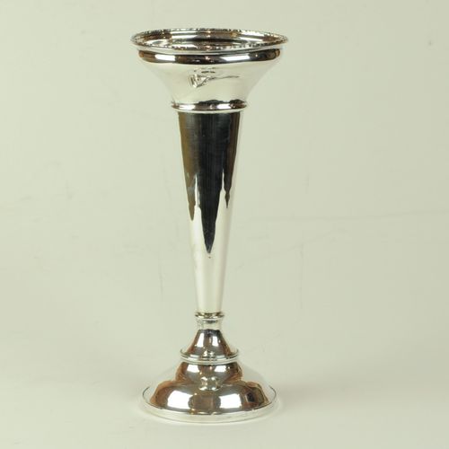 Tall silver Posy Vase