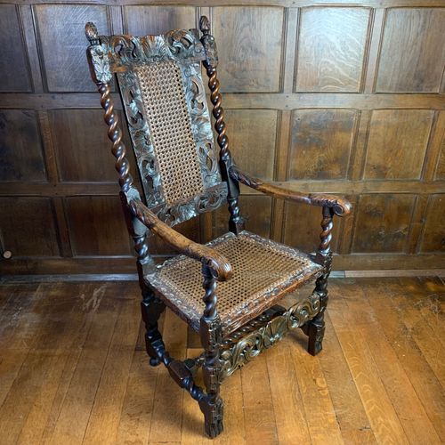 17th Century Carolean Walnut Armchair