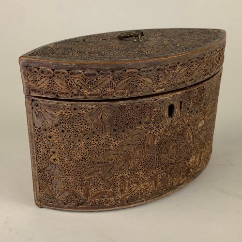 Fine rolled paper tea caddy