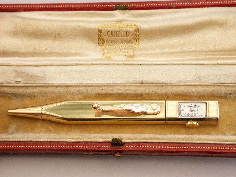 Early 20th Century Cartier 14 Karat Gold Propelling Pencil with