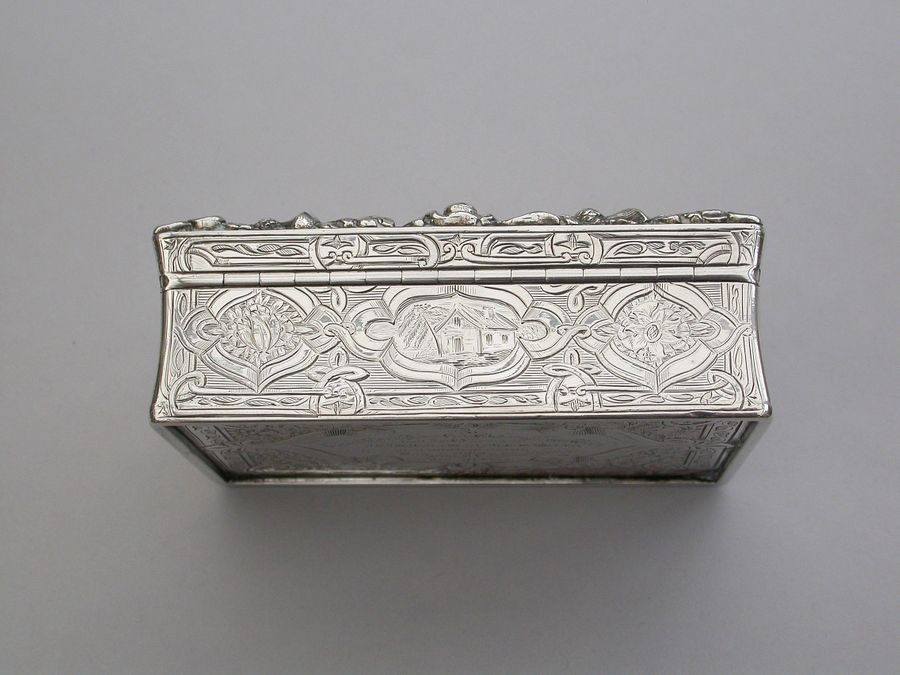 Silver plated book-shaped snuff box, England, 1860-1876