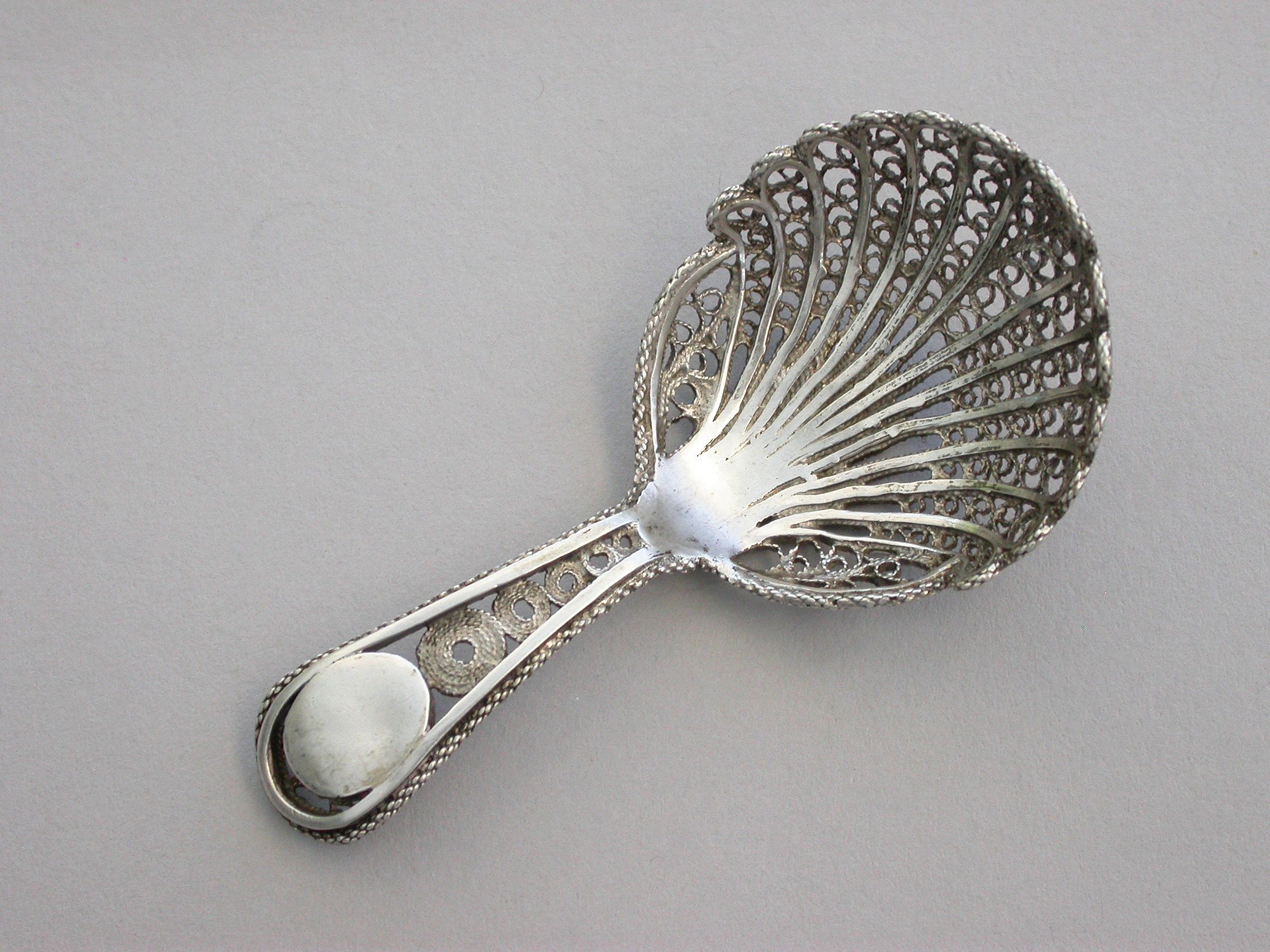 Pretty Filigree Silver Plated ~Spoon