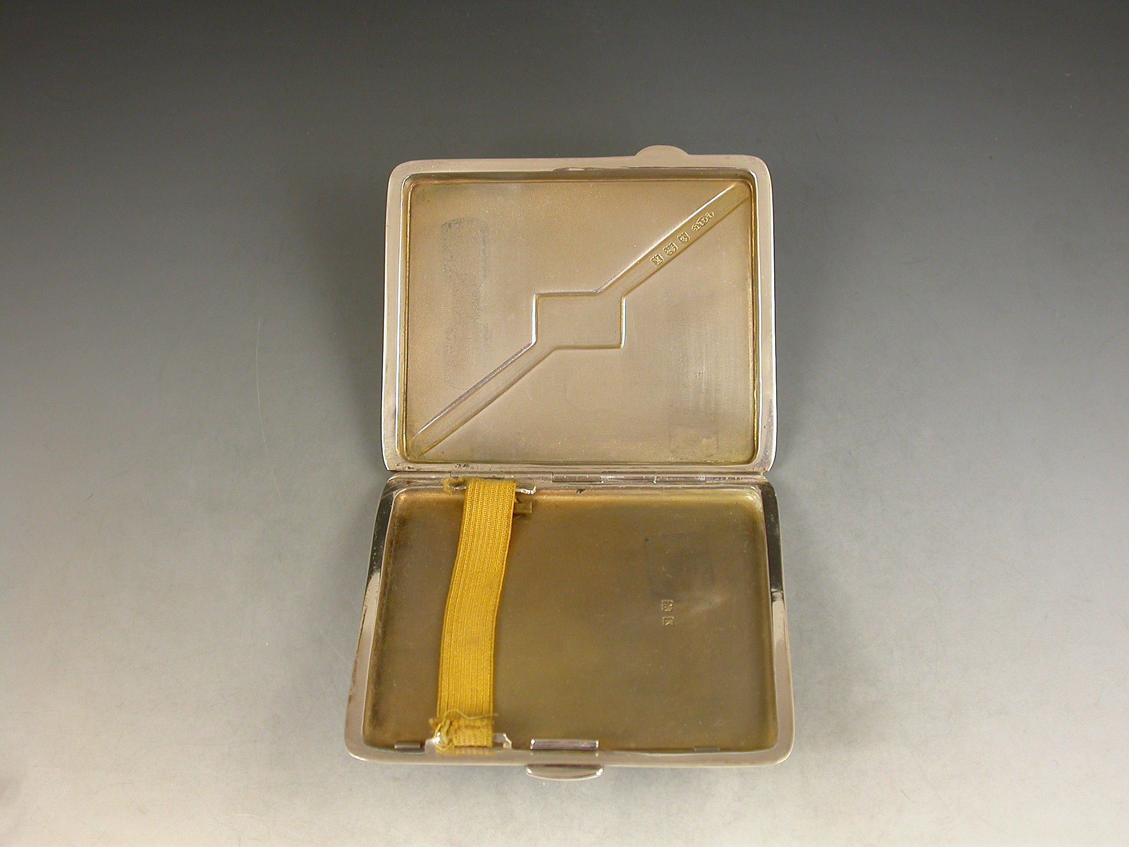 Art Deco Silver & Guilloche Enamel Cigarette Case by Joseph Gloster Ltd ...