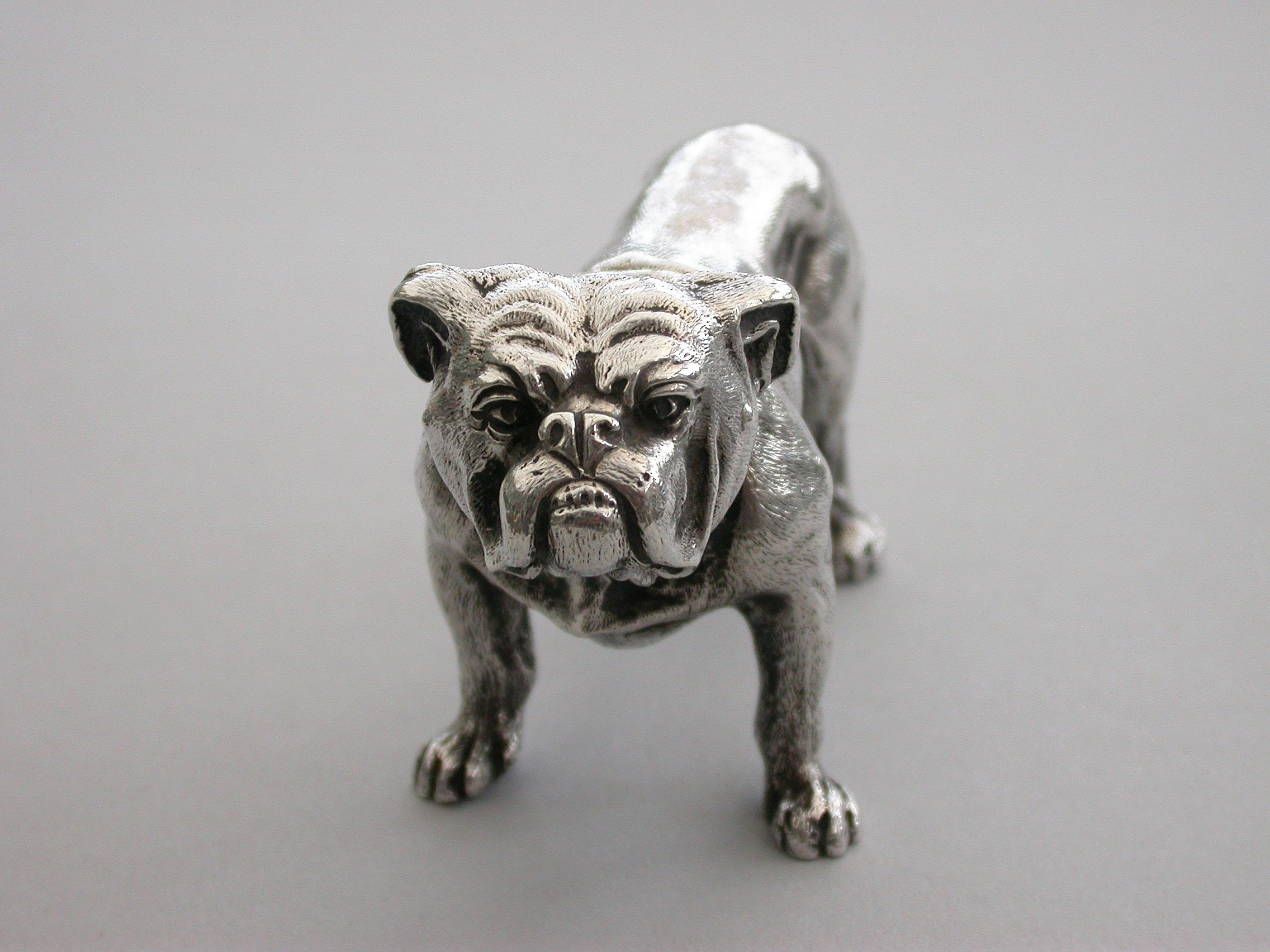 George V Novelty Silver Propelling Pencil Cast in the form of a Bulldog ...